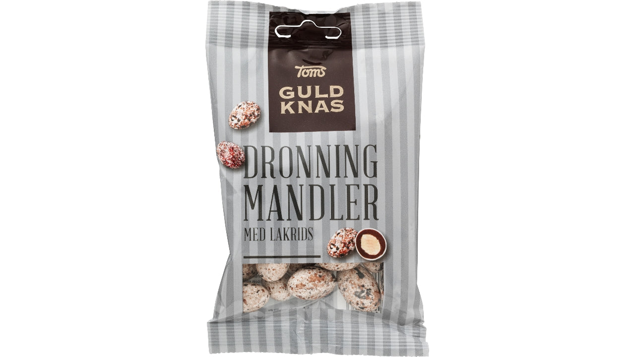 Toms dronning mandler m/lakrids 75g