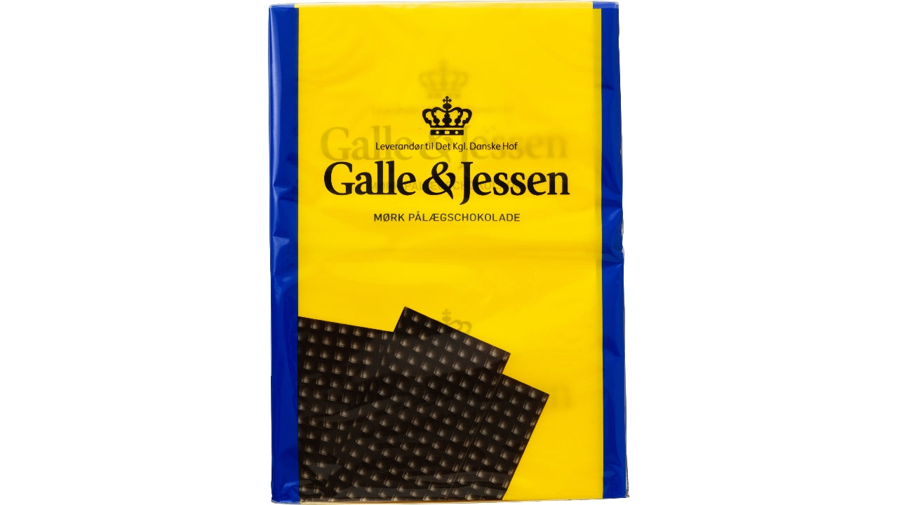 Pålægschokolade mørk 216g 54stk
