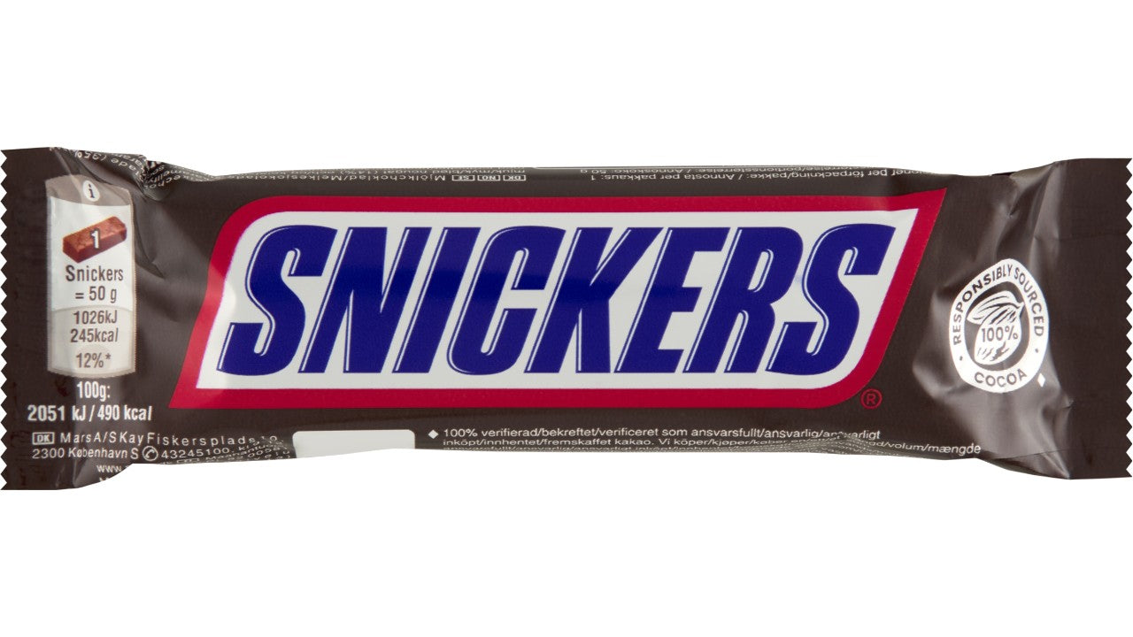 Snickers chokolade single 32x50g