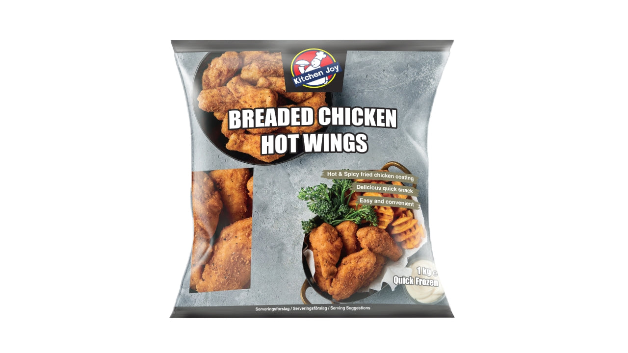 Kylling hotwings spicy paneret 1kg