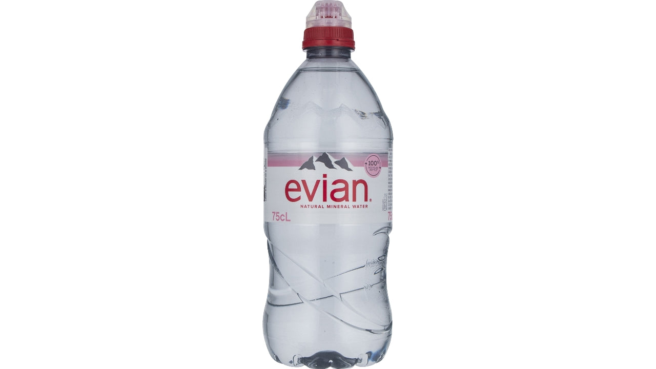 Evian sportscap 12x75cl