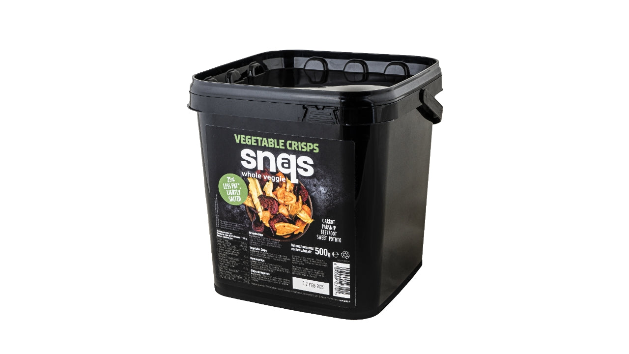 Rodfrugtchips spand 500g
