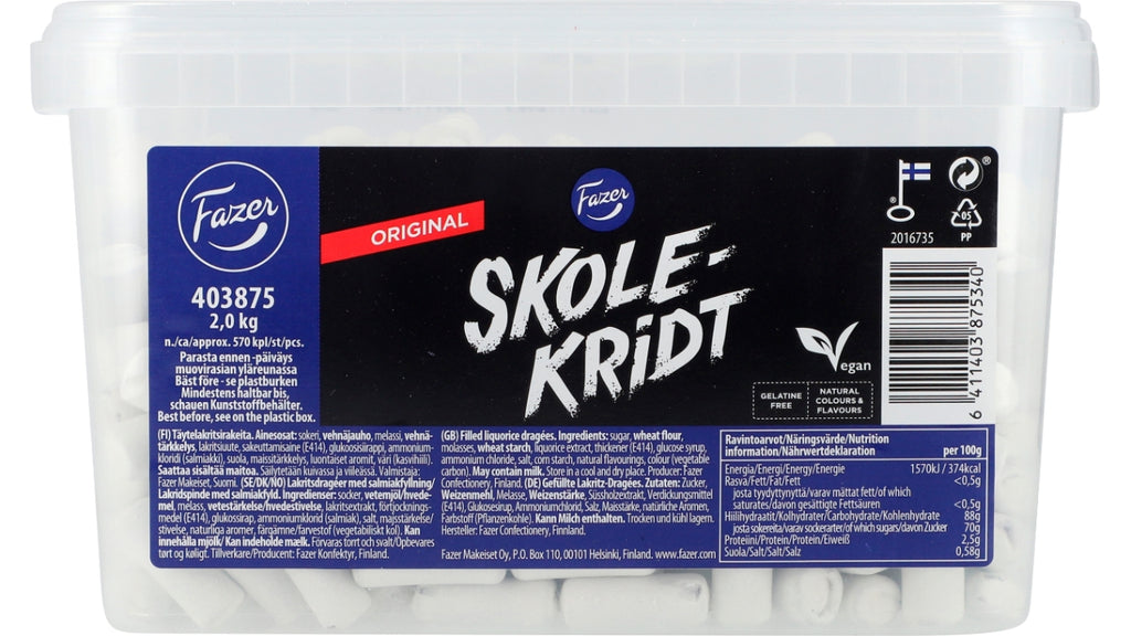 Fazer skolekridt original 2kg