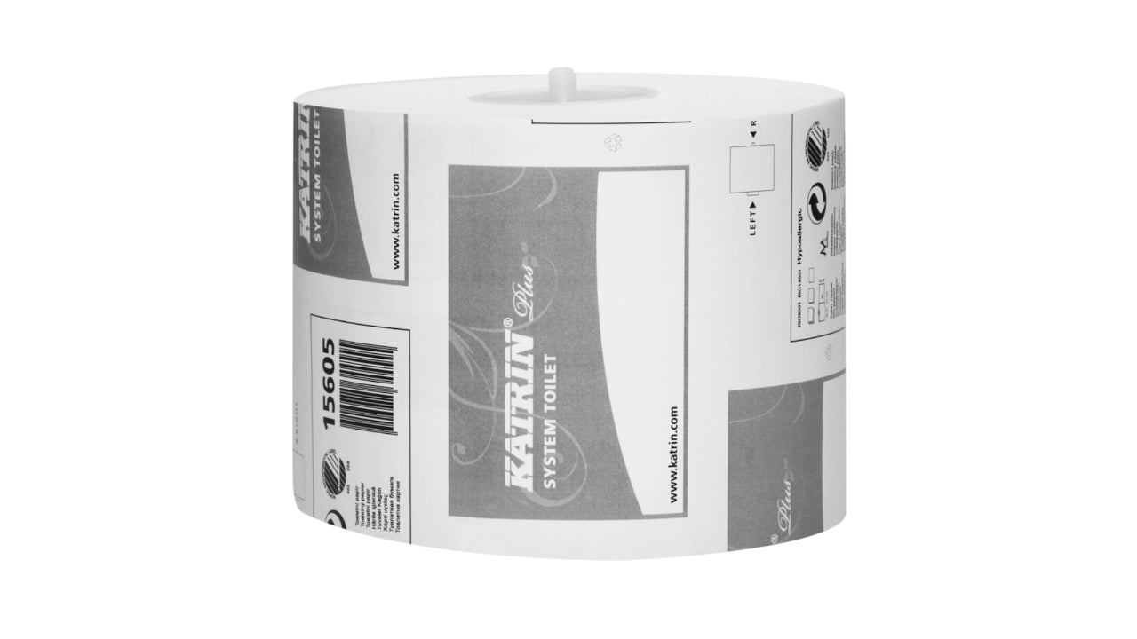 Toiletpapir 2-lags hvid nyfiber