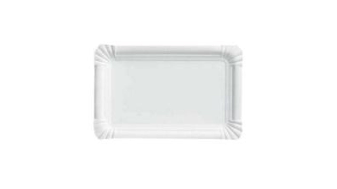 Pølsetallerken L20xB13cm hvid 250stk