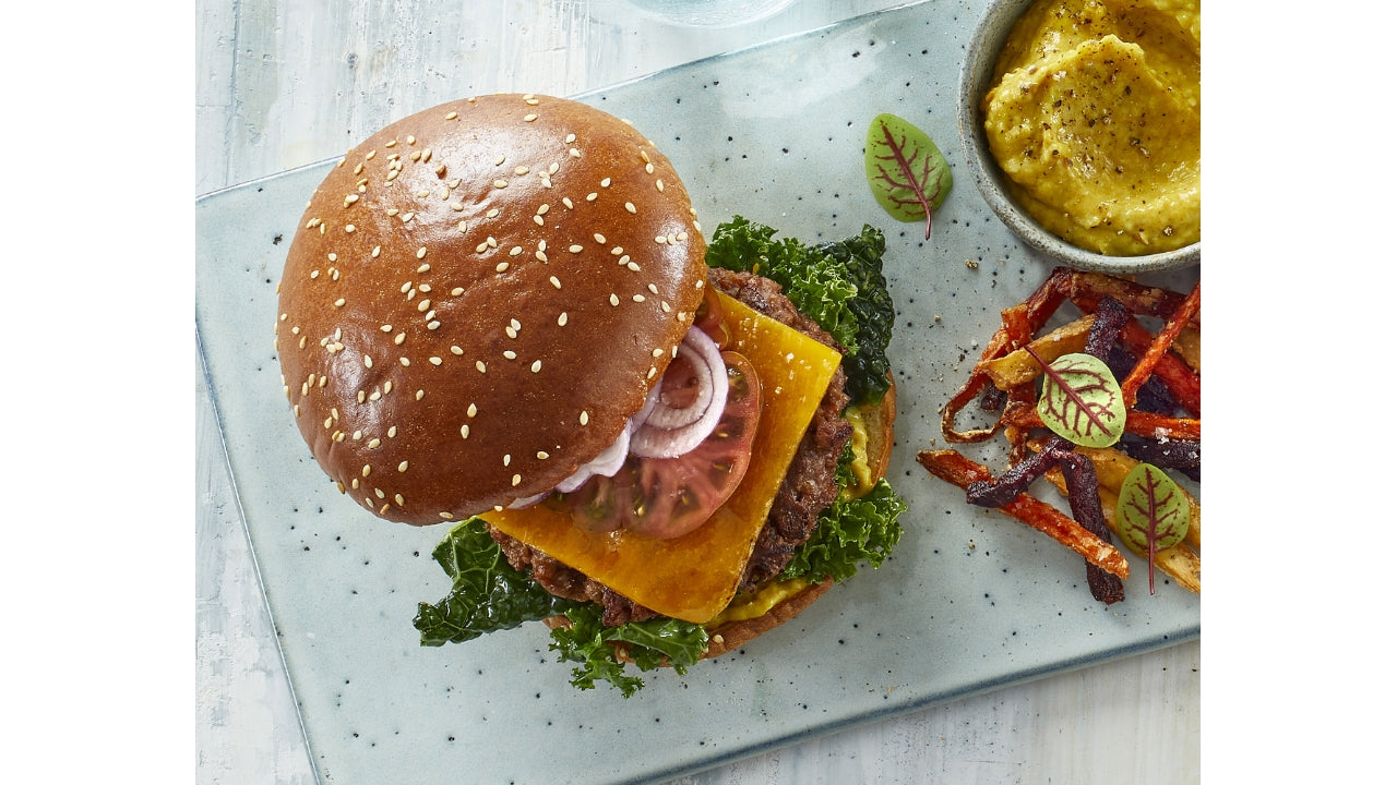 Burgerbolle briochestyle m/sesam 2x15x90