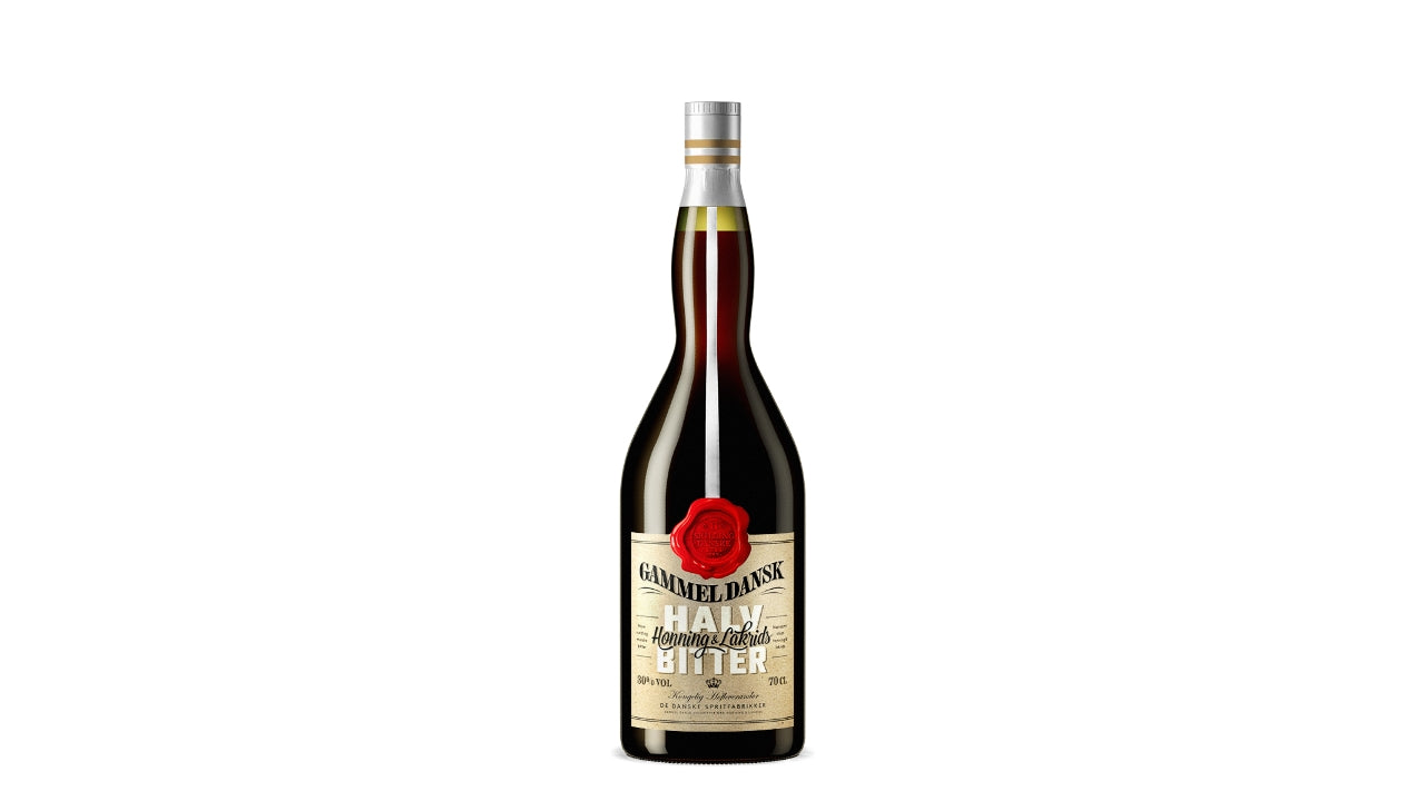 Gammel dansk halvbitter m/Honning 70cl