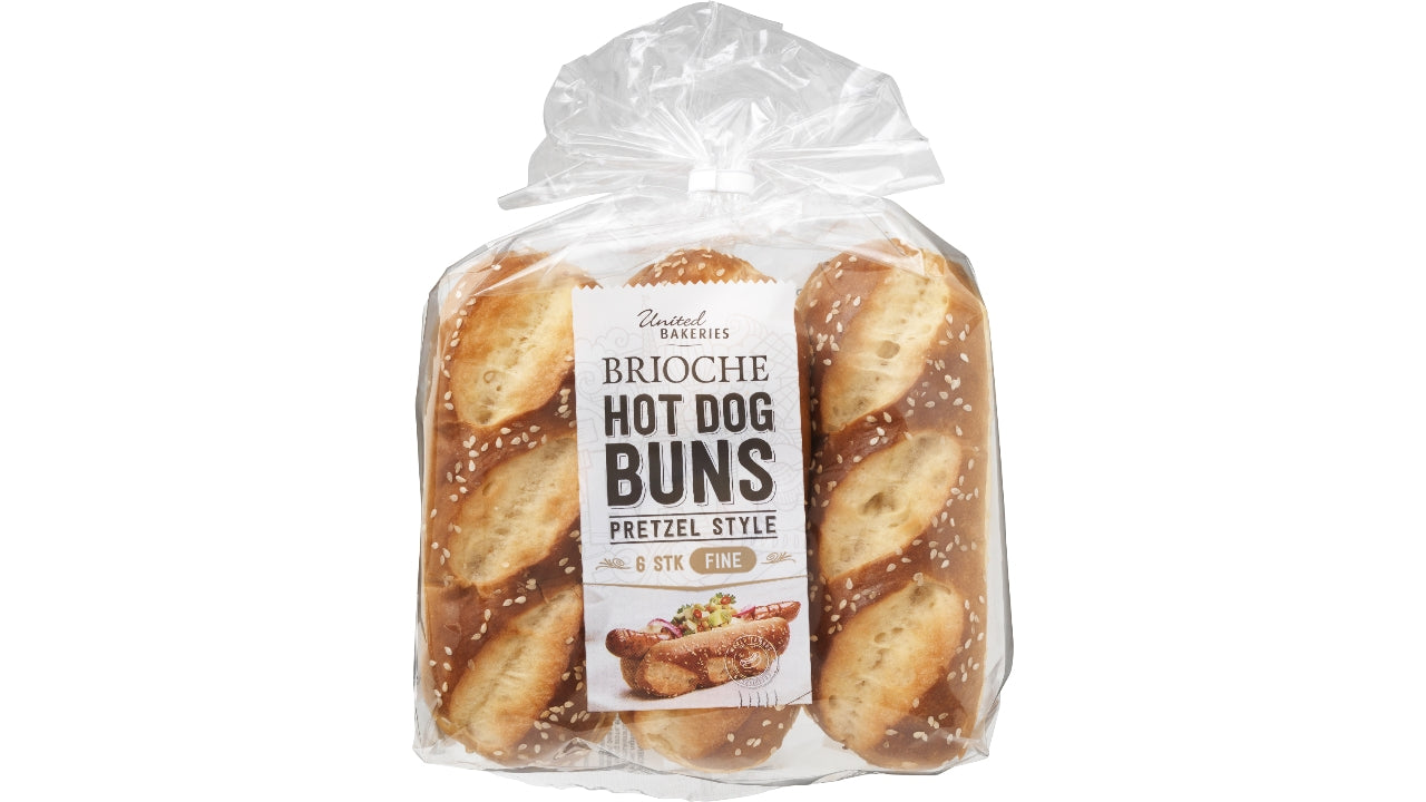 Hot Dog buns Pretzel Style 6 stk/400g
