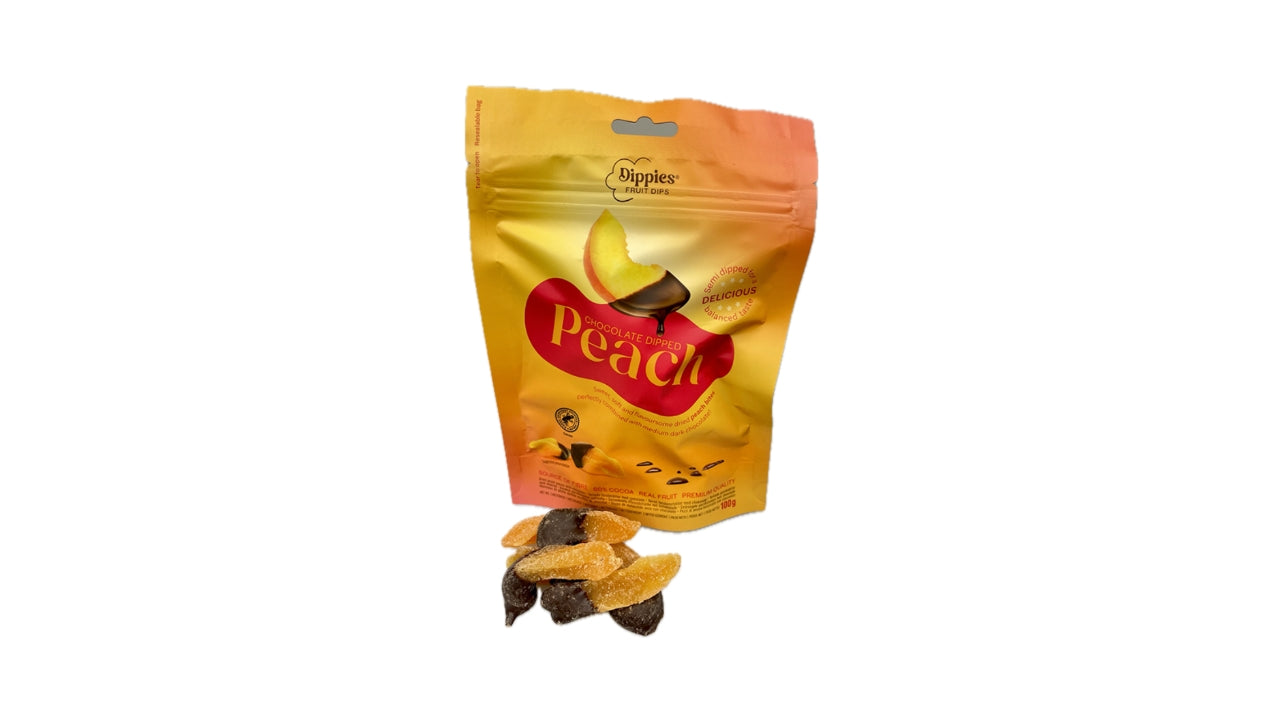 Tørret fersken med chokolade 100g (14)