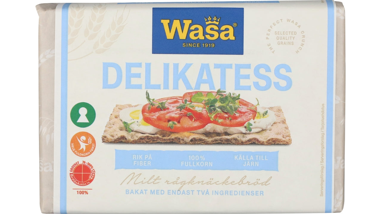 Knækbrød delikatesse rugmel 270g
