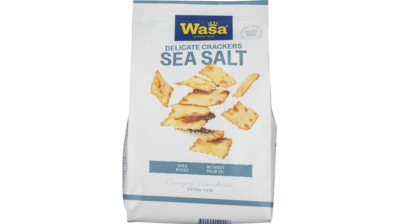 Wasa delicate crackers havsalt 180g