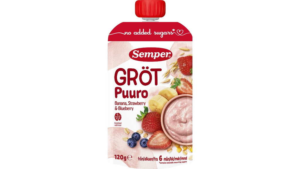 Semper grød j.bær pouch 120g