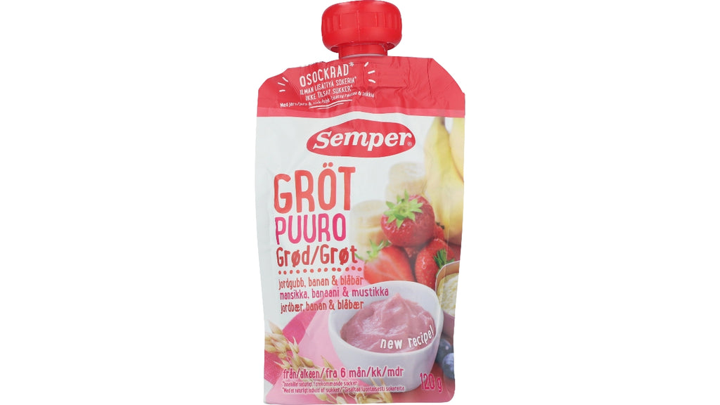 Semper grød j.bær pouch 120g