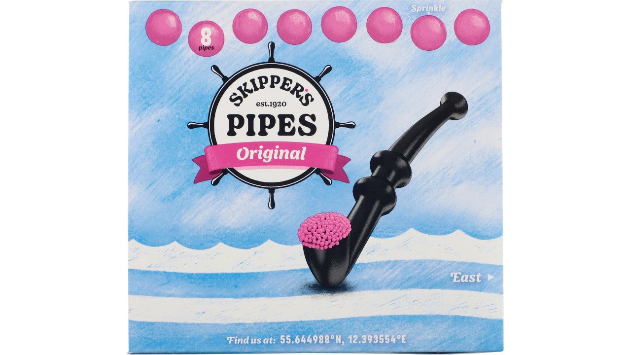 Skipper's Pipes i æske 8stk