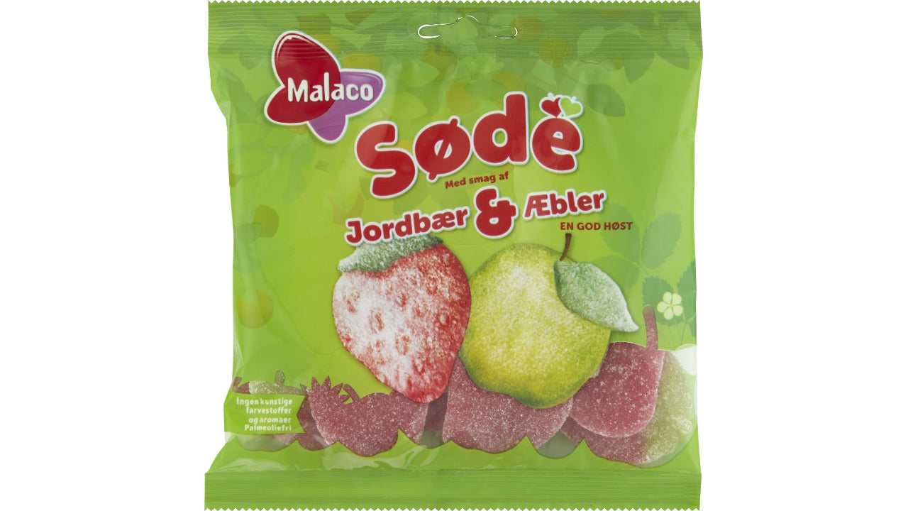 Søde jordbær & æbler 120g