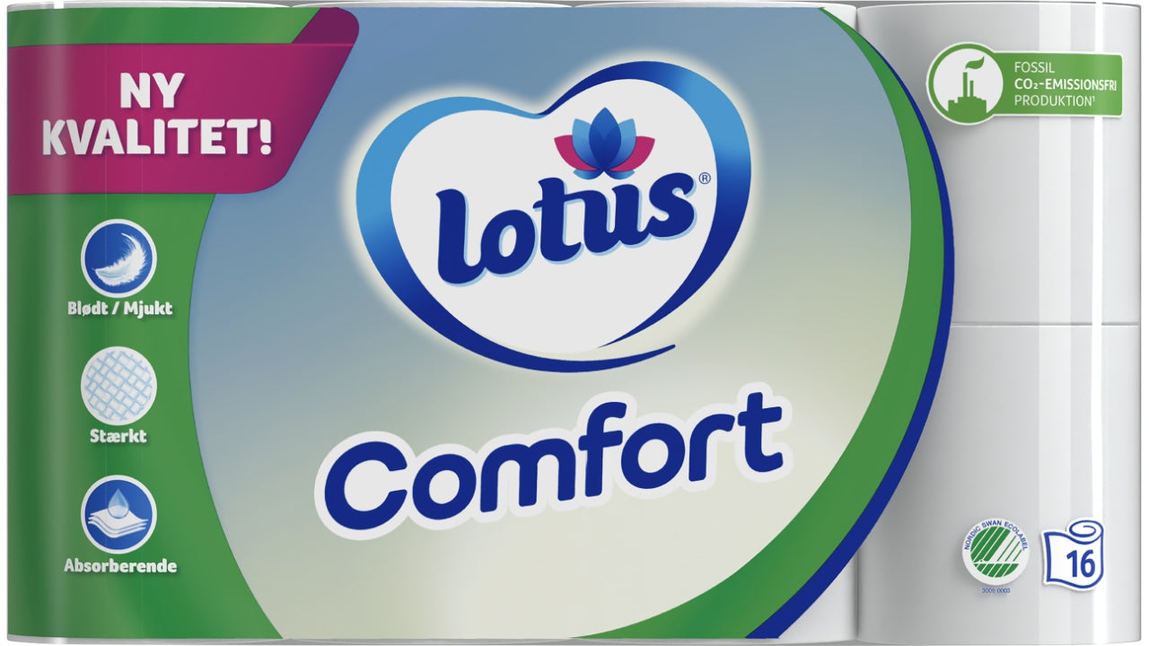 Toiletpapir Lotus comfort 16rl