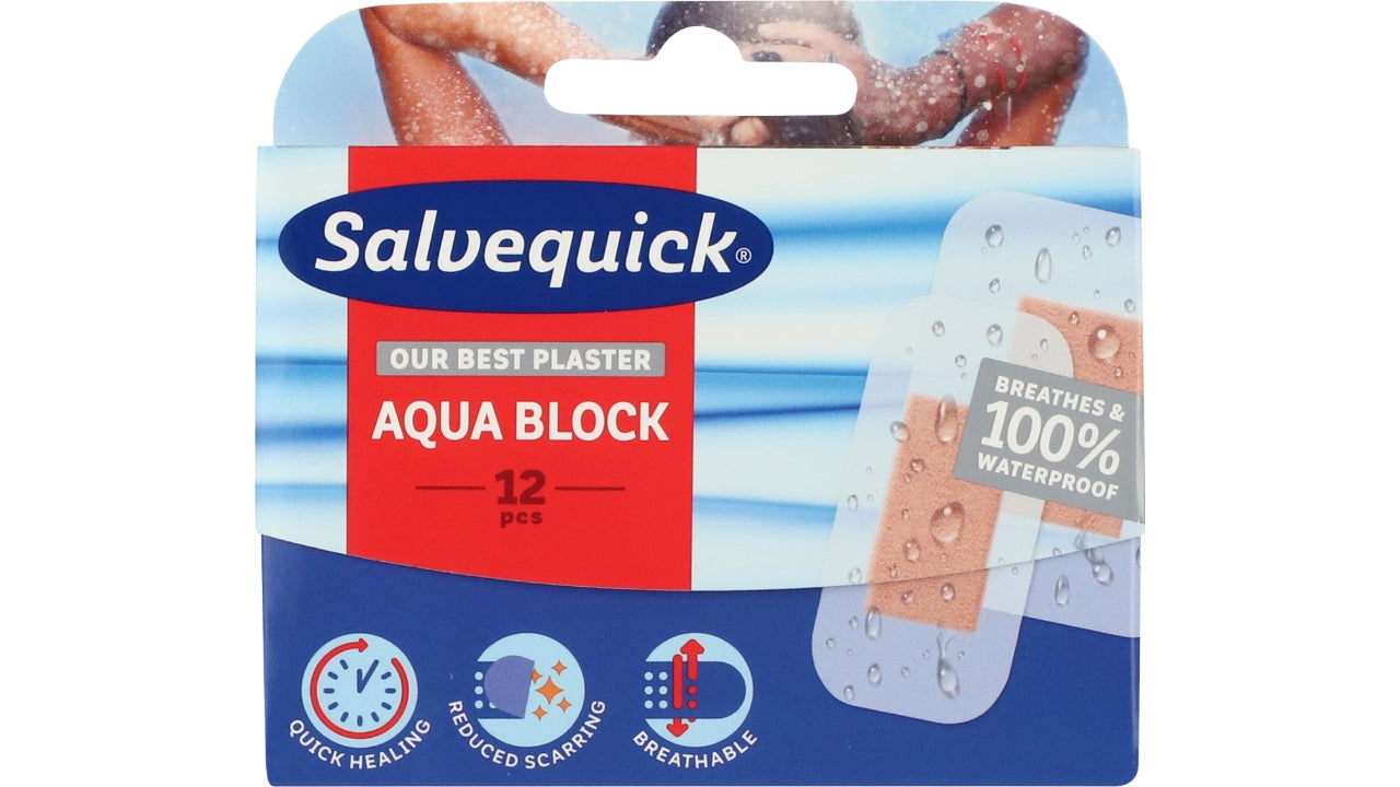 Plaster salvequick augua bl 12stk