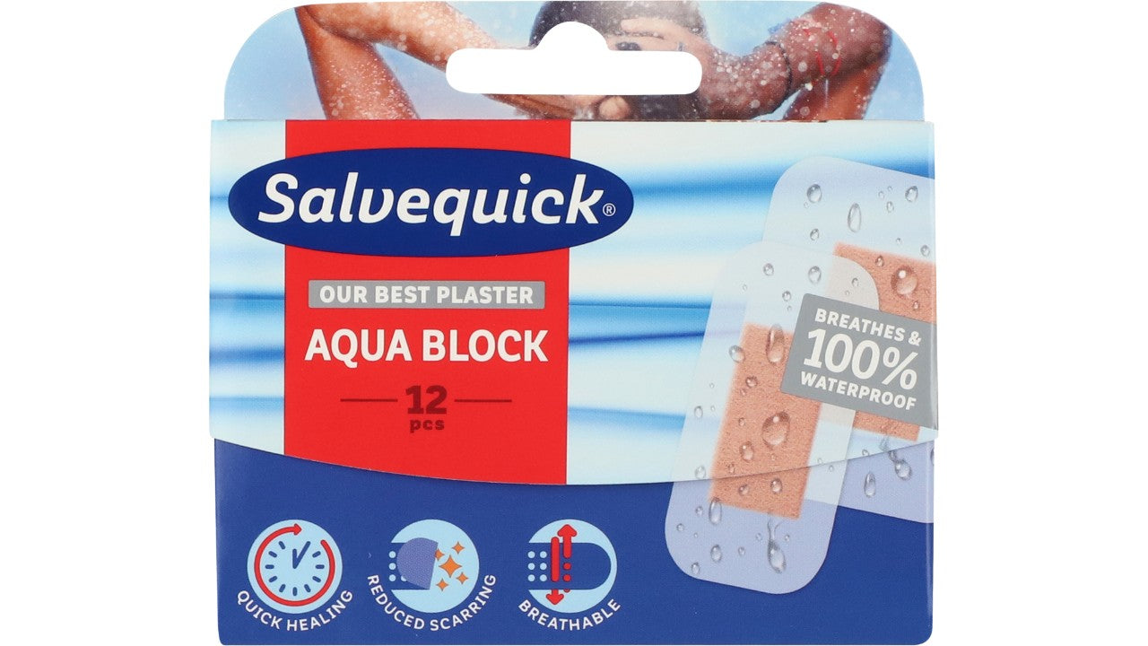 Plaster salvequick augua bl 12stk