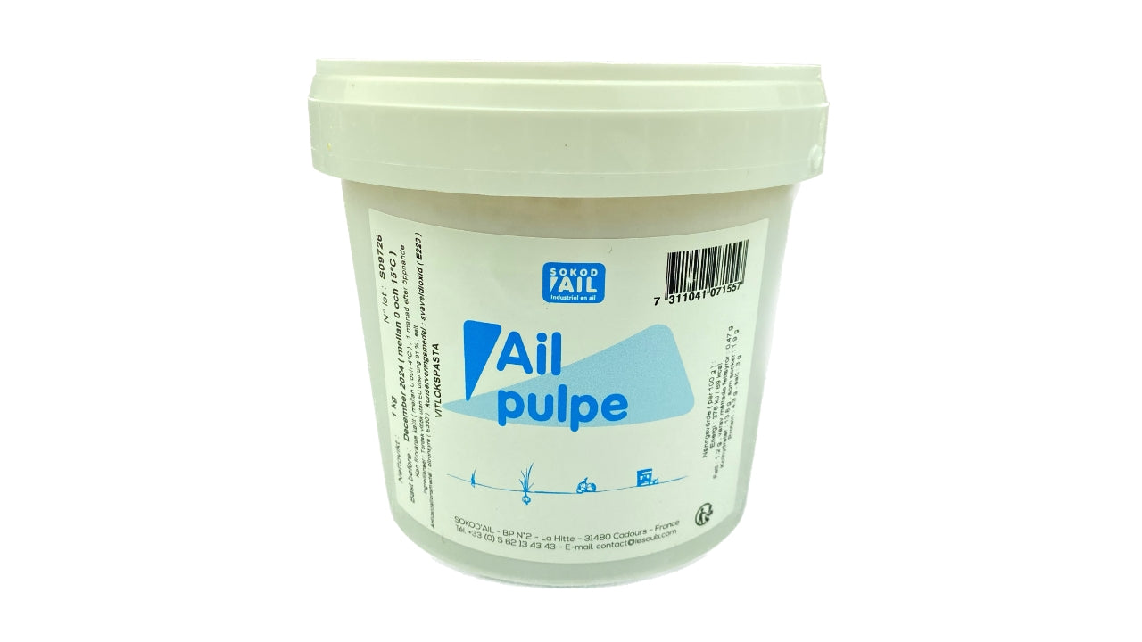 Pureret hvidløg flydende 1kg (6)