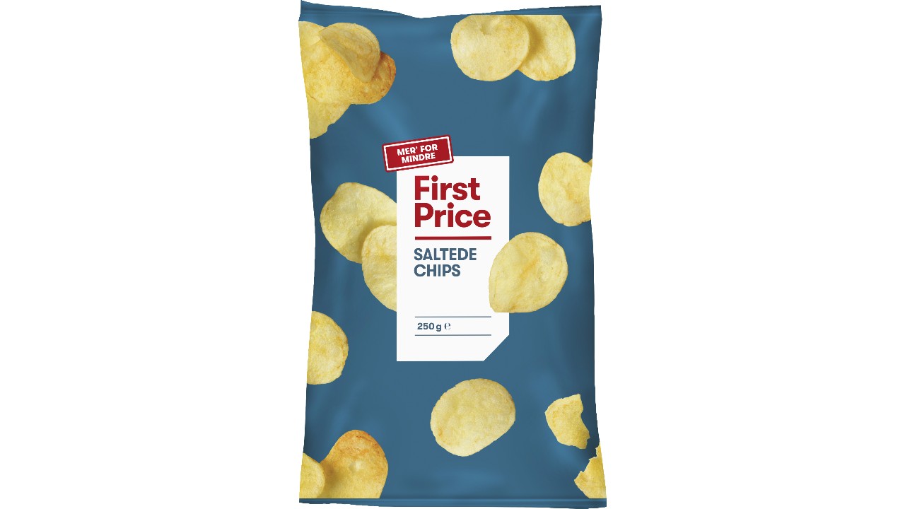 Saltet chips 250g