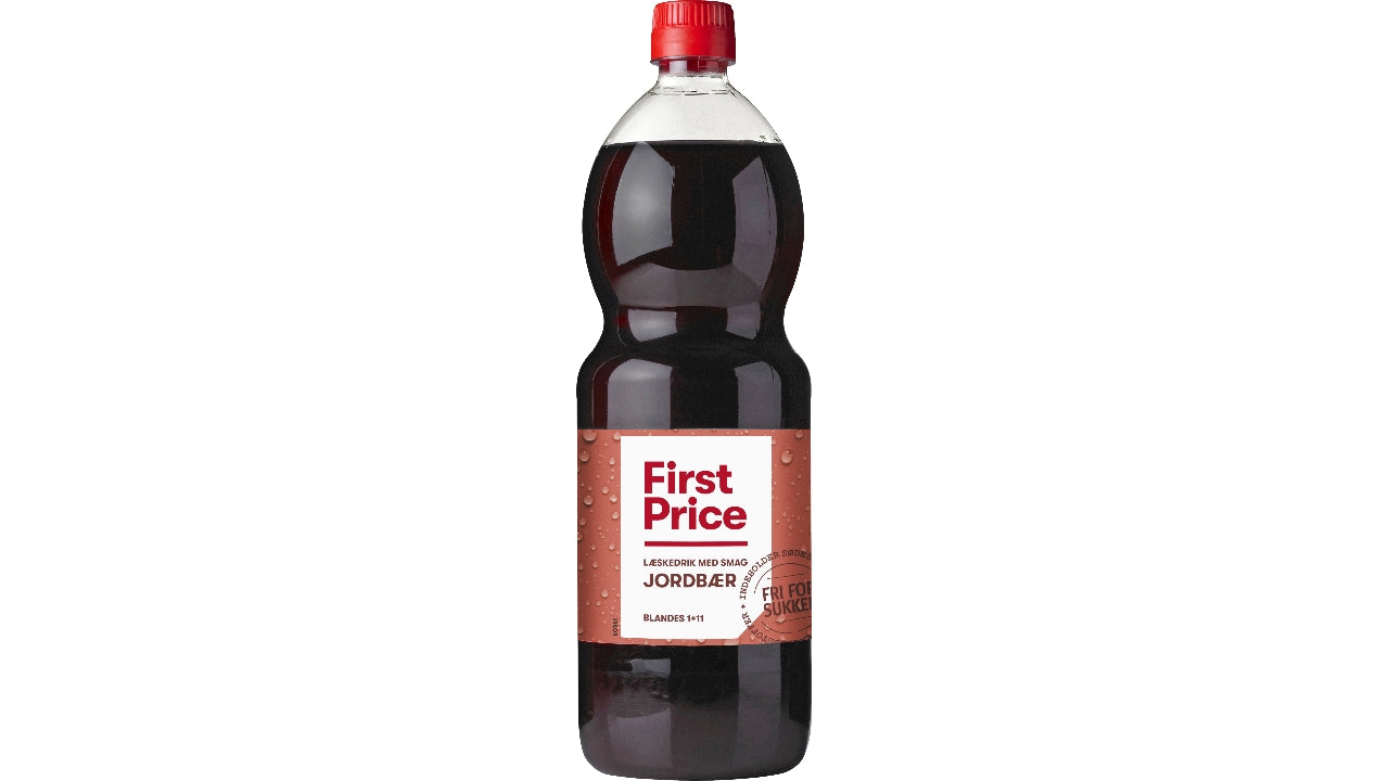 Jordbær læskedrik 1L