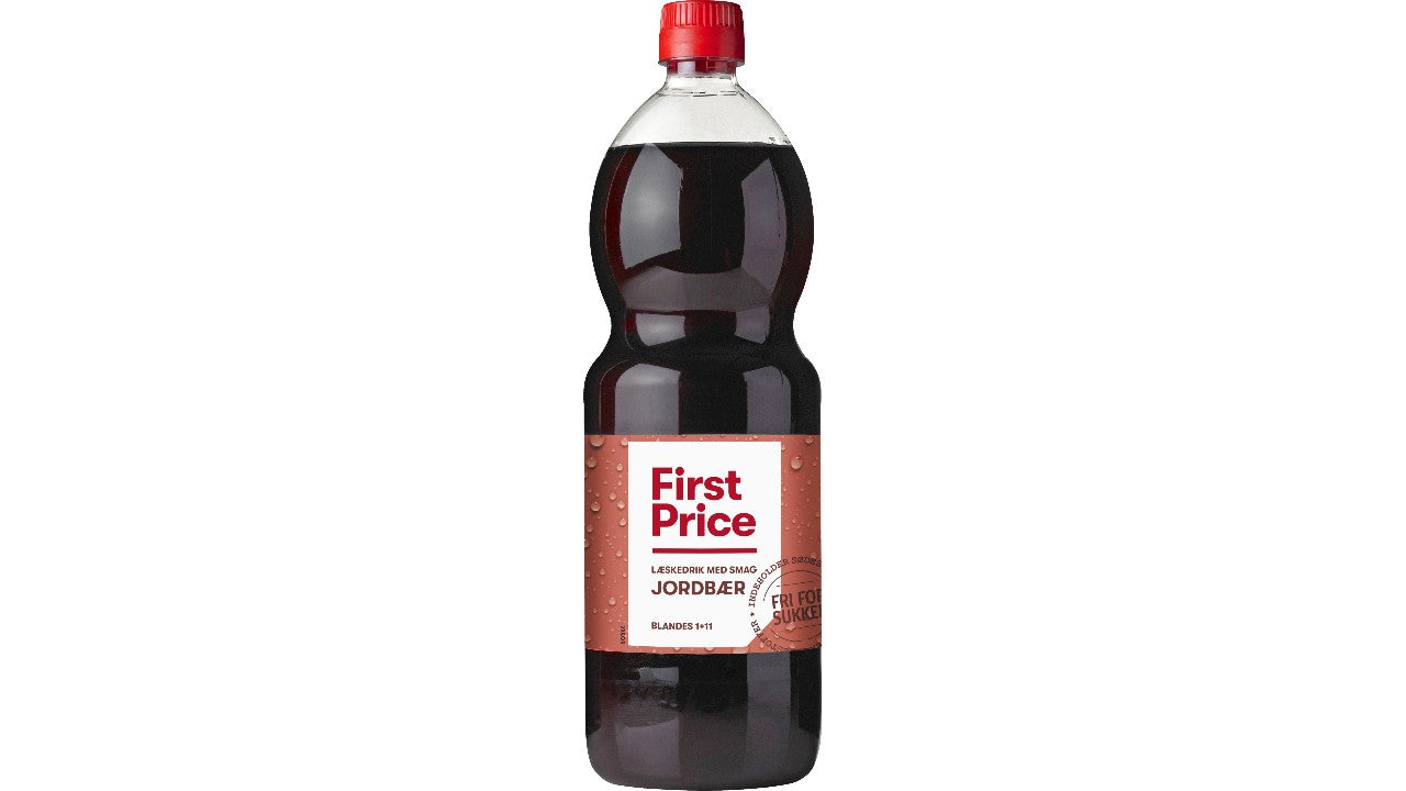 Jordbær læskedrik 1L