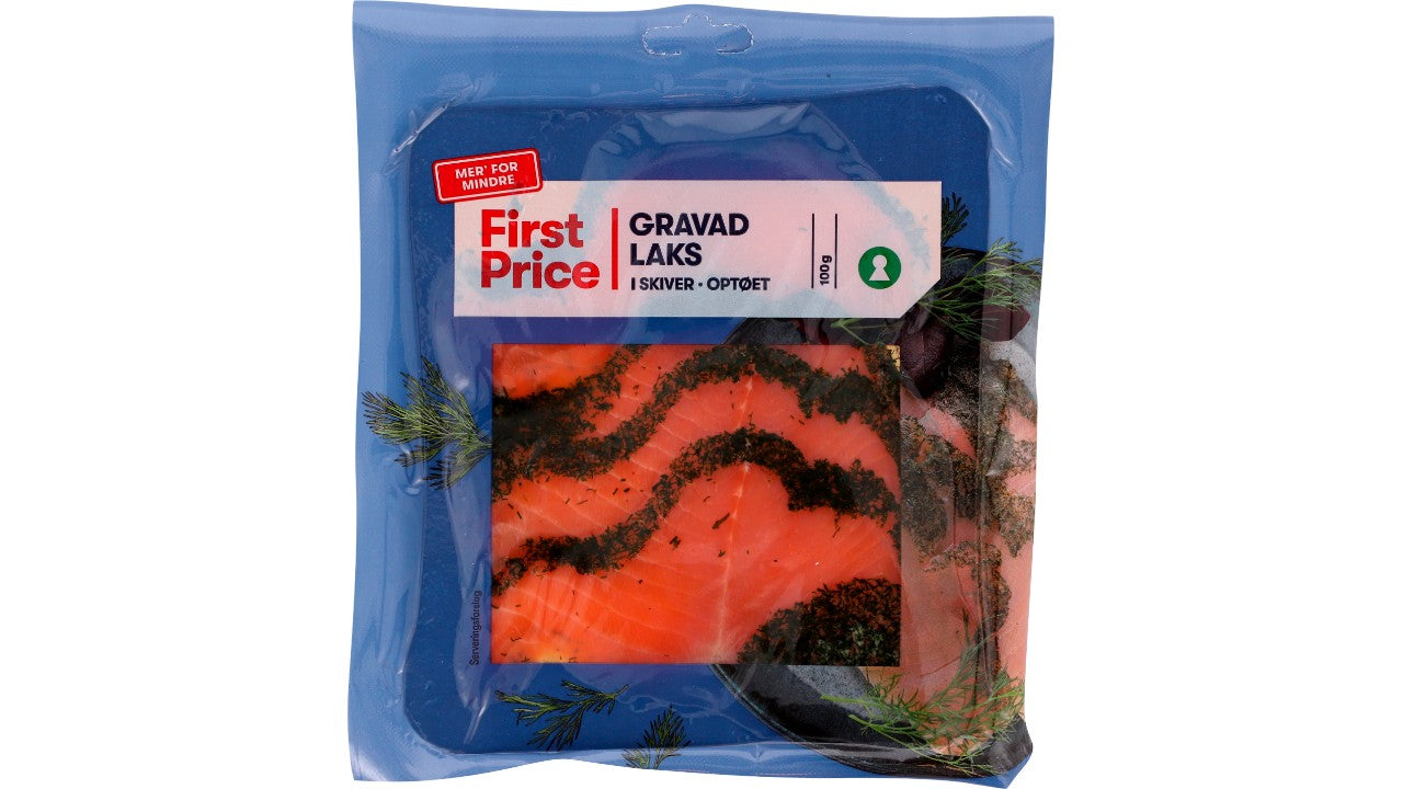 Gravad laks i skiver 100g