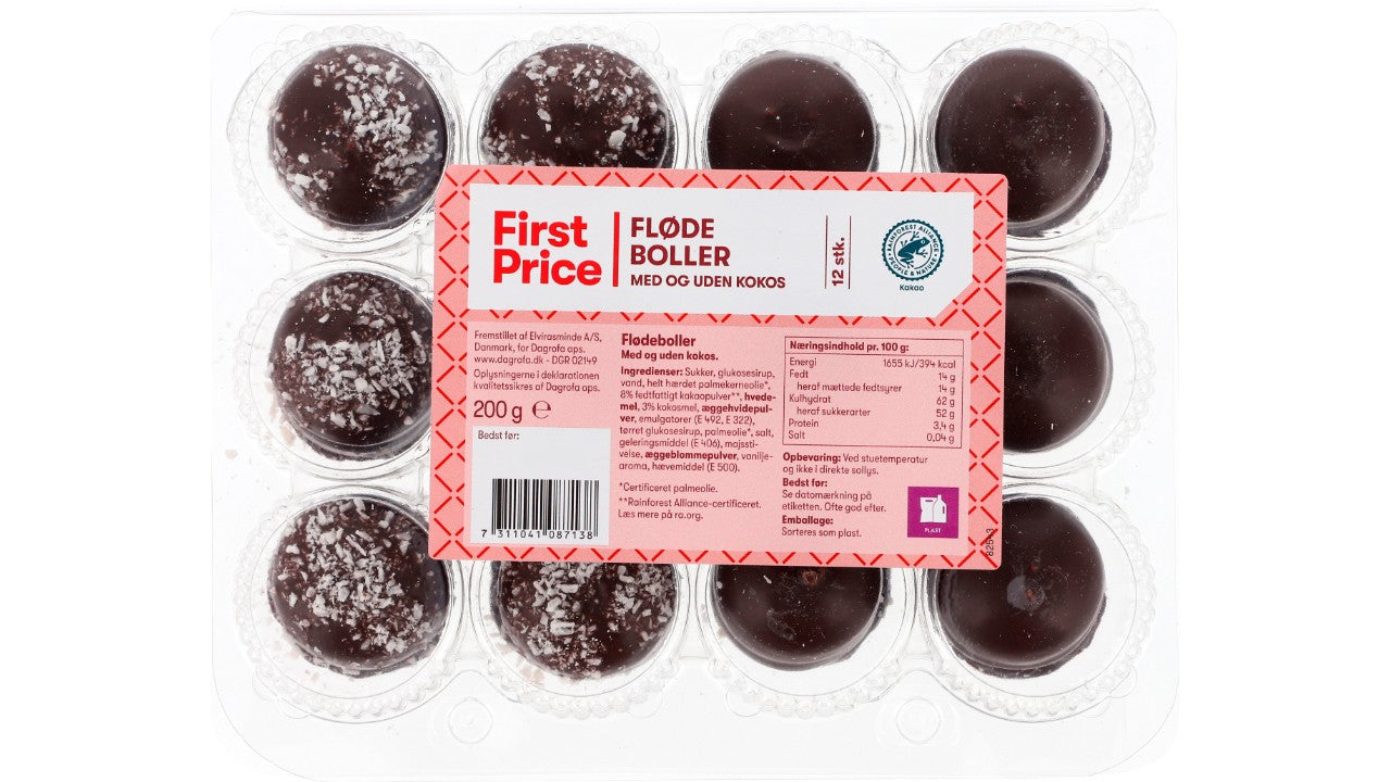 Flødeboller 12stk 200g