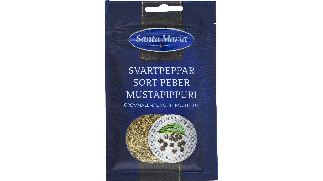 Peber sort groft 18g