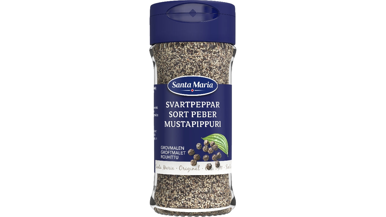 Peber sort groft 34g