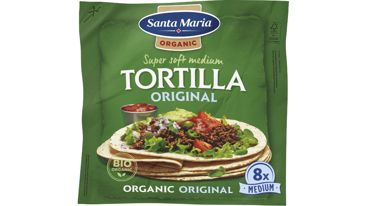 Øko Hvede tortillas medium 320g