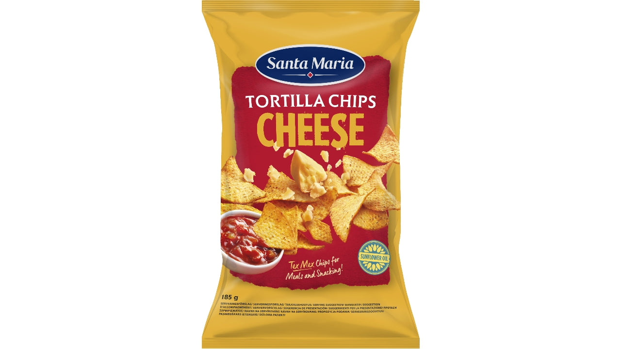 Tortilla chips cheese 185g