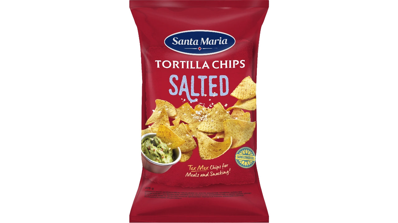 Tortilla chips saltede 475g
