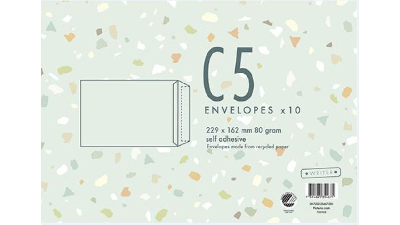 Konvolut hvid C5P 10stk