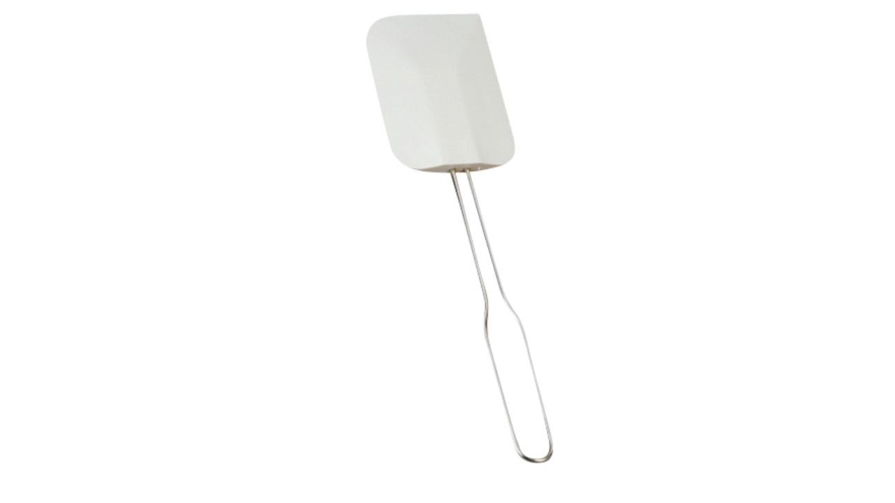 Dejskraber 38cm flad rustfri stål 1stk