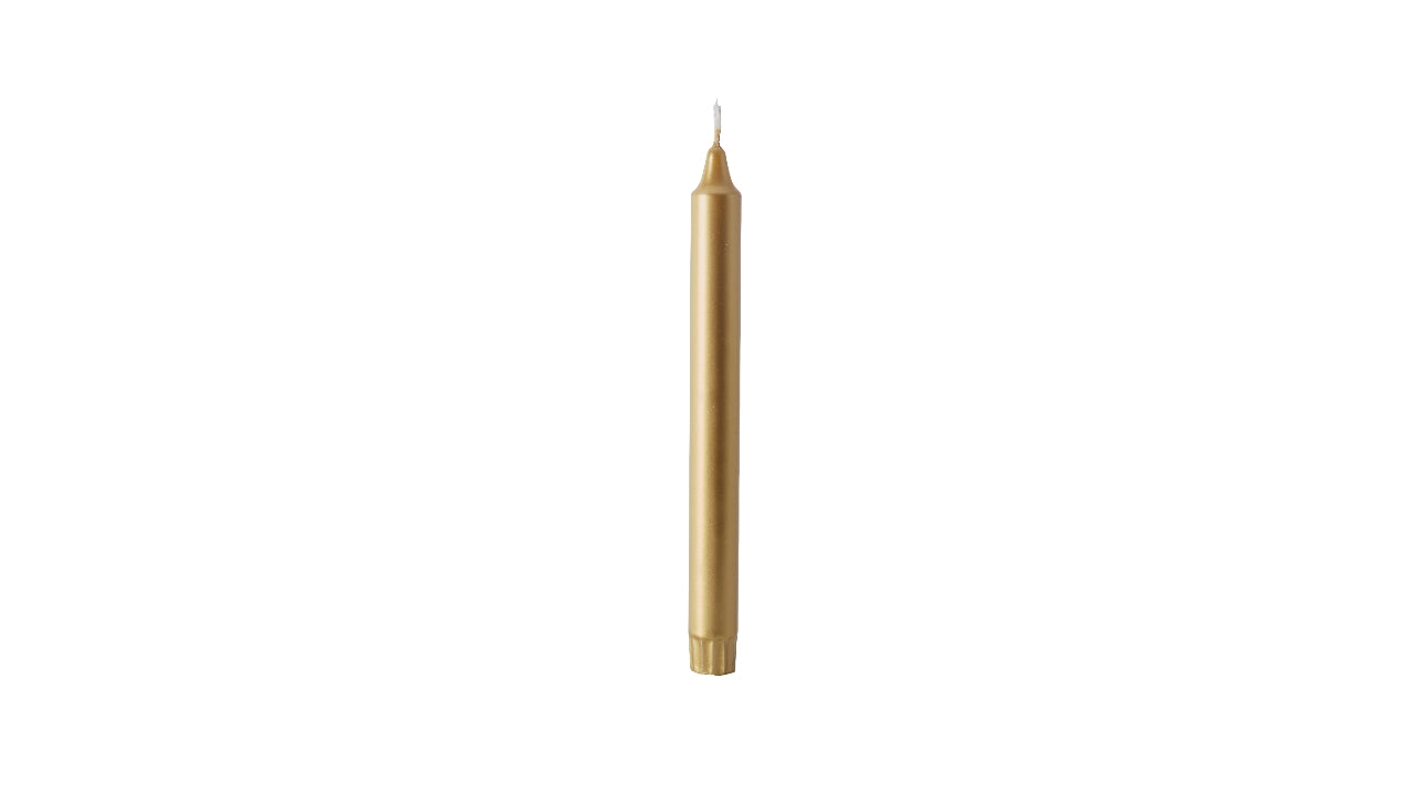 Lys 250xØ22mm guld 4stk