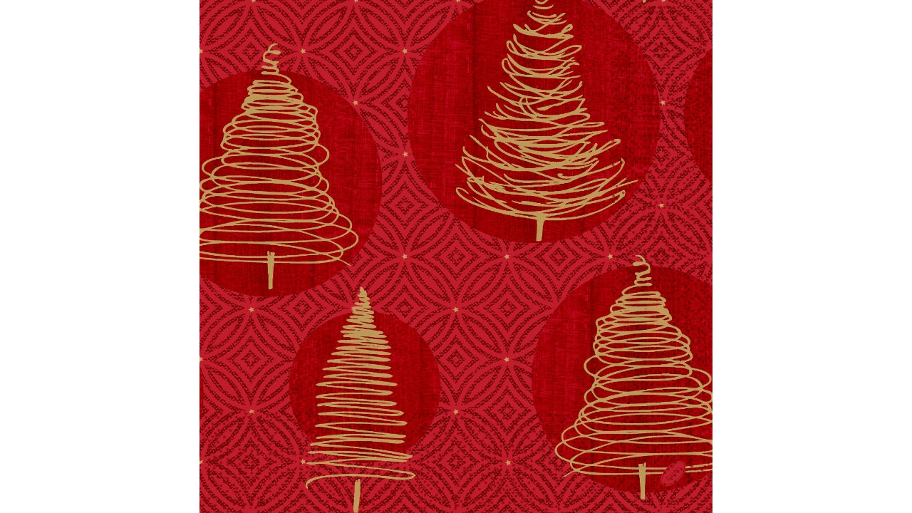 Servietter elegant trees 40x40 250stk