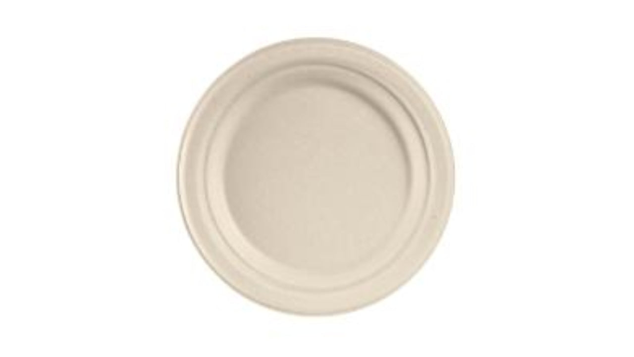 Tallerken Ø18cm brun 50stk