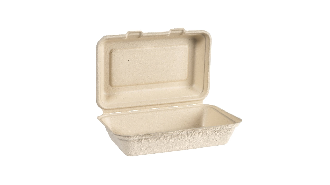Box bagasse brun 1000ml 50stk