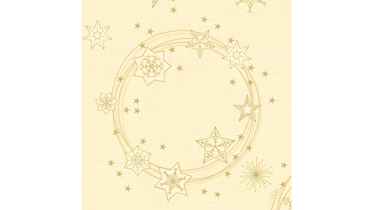 Serviet 40x40cm star shine cream 60stk