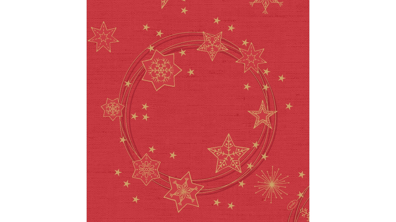 Serviet 40x40cm star shine red 45stk