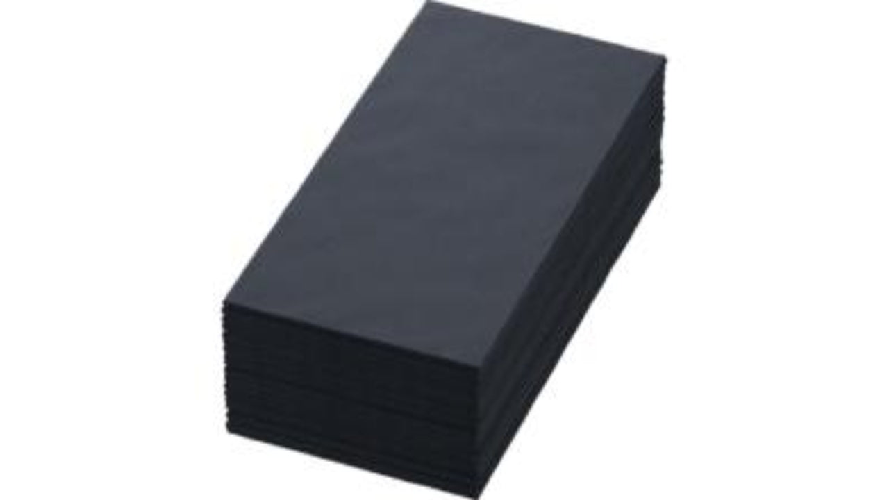 Serviet 40x40cm sort 250stk 3-lags