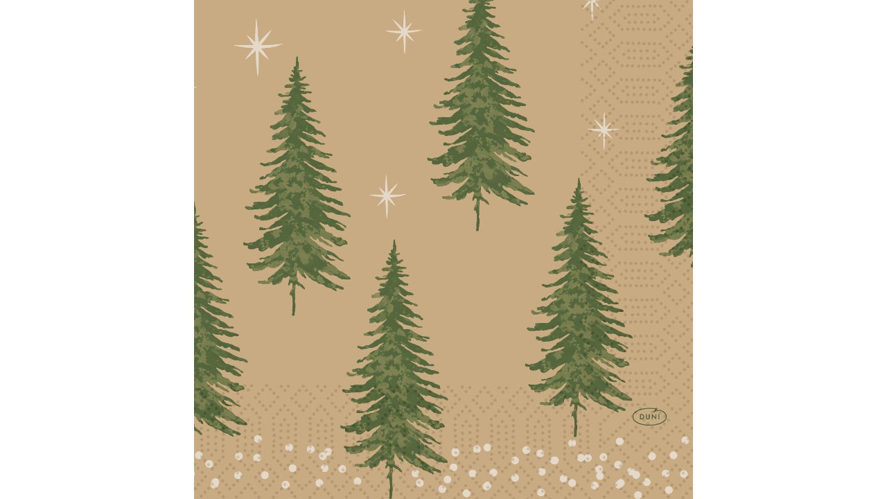 Serviet 33x33cm humble trees 50stk