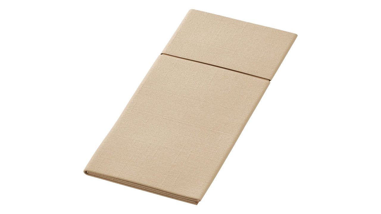 Serviet t/bestik natural brun 65stk