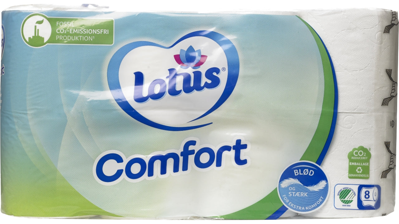 Toiletpapir Lotus comfort 8rl