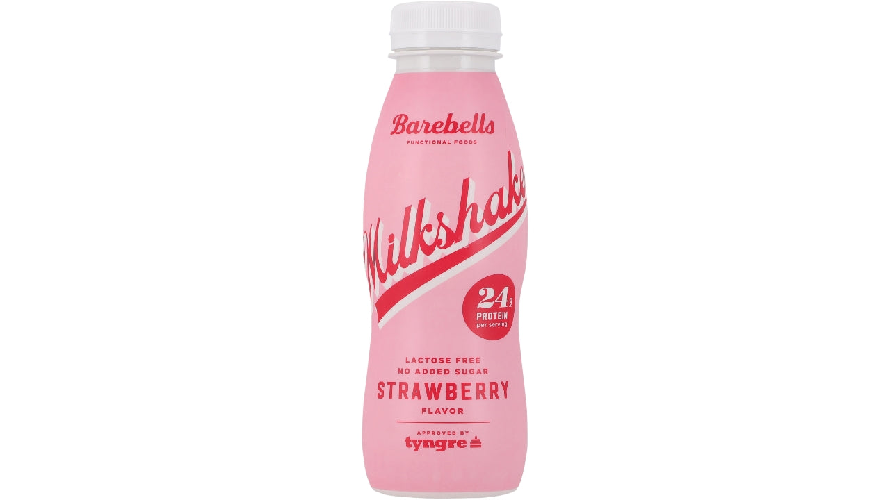 Protein milkshake strawberry 33cl