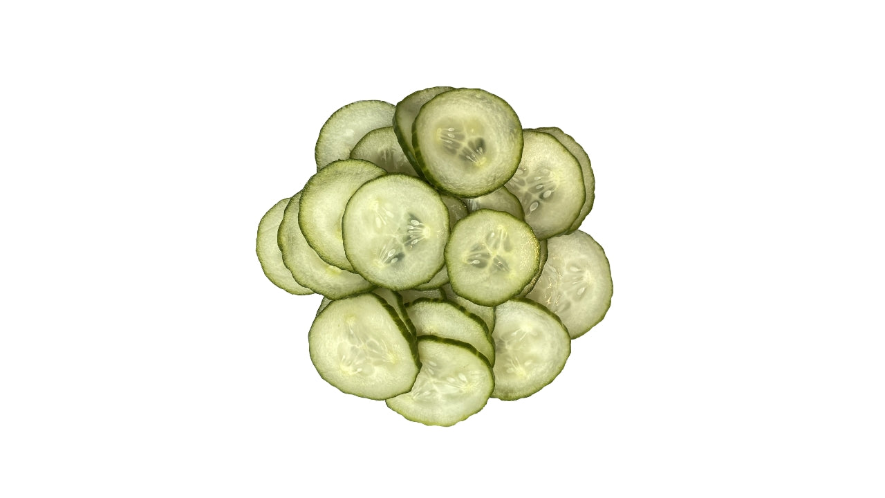 Agurkesalat råmarineret skiver 3mm 3kg
