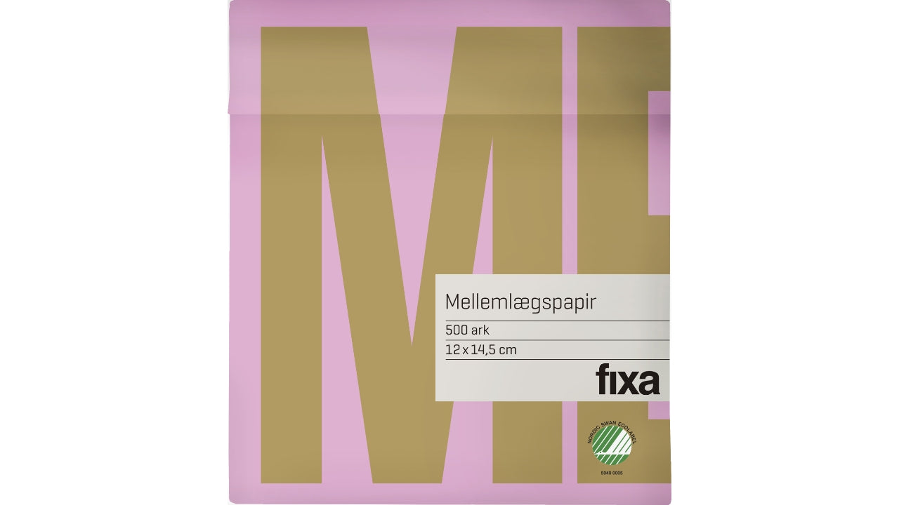 Mellemlægspapir 500stk