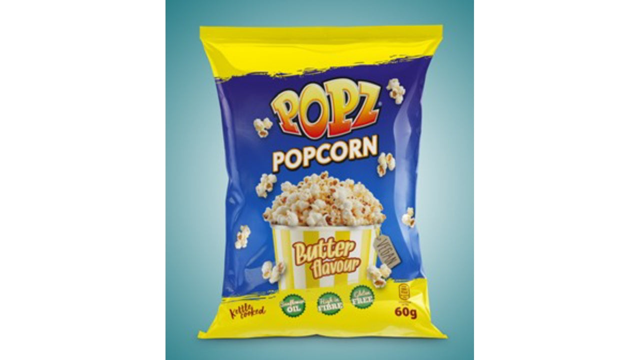 Poppede popcorn smør 60g