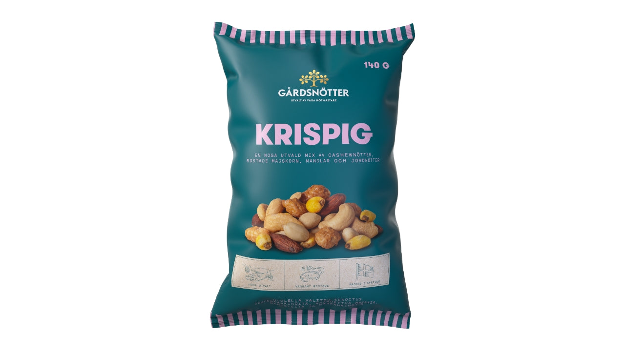 Gårdsnötter Crispy mix 140g